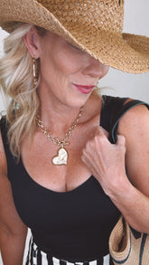 Heart of Gold Toggle Necklace